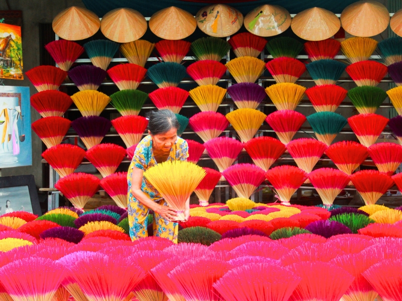 Découvrir le village des bâtons d’encens de Thuy Xuan
