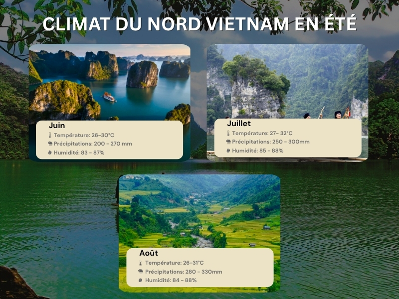 Climat du Nord Vietnam en été