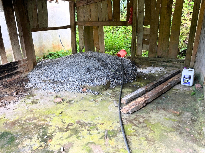 La cuisine avant d’être rénovée