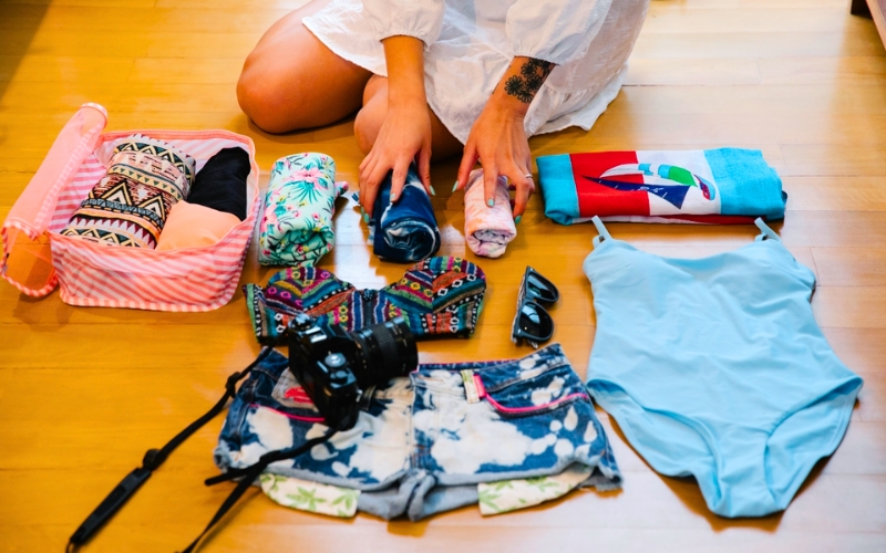 Maillot de bain valise pour un voyage au Vietnam