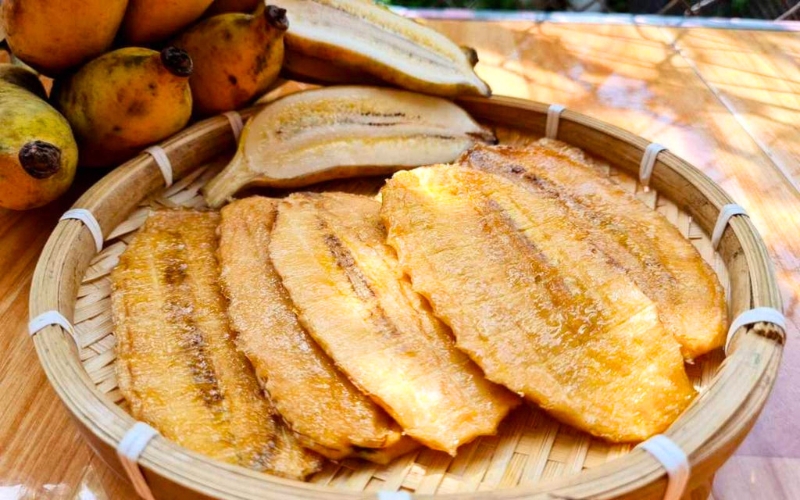 Bananes séchées pressées