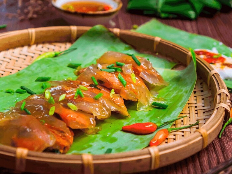 Banh loc (Raviolis de tapioca)